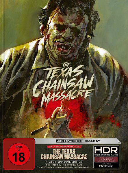 Produktbild: The Texas Chainsaw Massacre - Mediabook - Cover A (4K Ultra HD+Blu-ray+2 Bonus-Blu-ray)