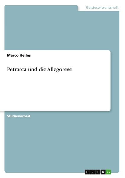 Produktbild: Petrarca und die Allegorese