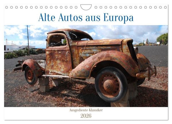 Produktbild: Alte Autos aus Europa (Wandkalender 2026 DIN A4 quer), CALVENDO Monatskalender