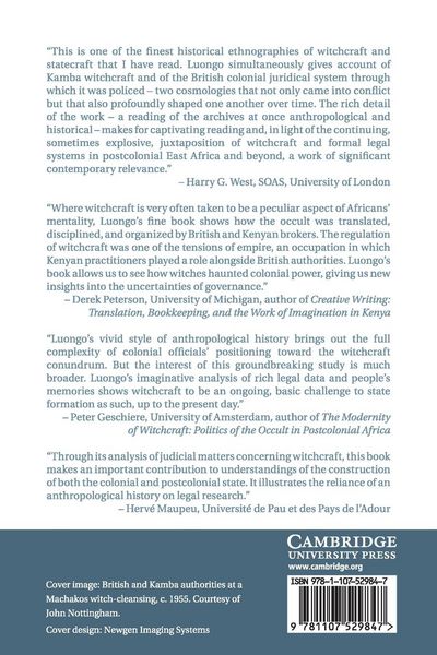 Produktbild: Witchcraft and Colonial Rule in Kenya, 1900-1955