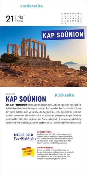Produktbild: KUNTH Abrei&szlig;kalender MARCO POLO: Mit 365 Insidertipps durch Europa 2027