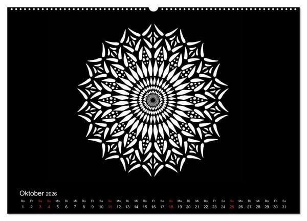 Produktbild: Entspannung und Ruhe durch Mandalas (hochwertiger Premium Wandkalender 2026 DIN A2 quer), Kunstdruck in Hochglanz