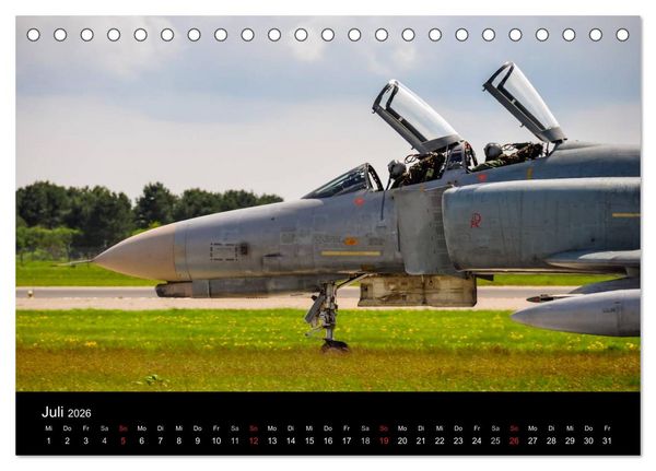 Produktbild: Phantoms bei der Luftwaffe (Tischkalender 2026 DIN A5 quer), CALVENDO Monatskalender