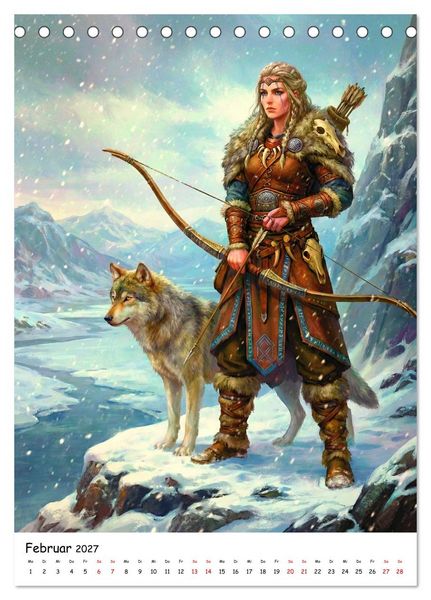 Produktbild: G&ouml;tter der Wikinger &ndash; Ikonen der Nordischen Mythologie (Tischkalender 2027 DIN A5 hoch), CALVENDO Monatskalender