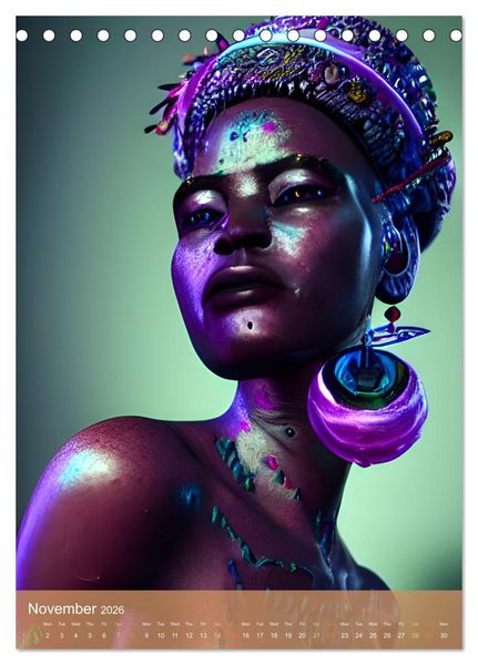 Produktbild: Voodoo Queens (Desk Calendar 2026 DIN A5 portrait), CALVENDO 12 Month DeskCalendar