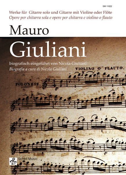 Produktbild: Mauro Giuliani: Werke f&uuml;r Gitarre und Gitarre mit Violine oder Fl&ouml;te