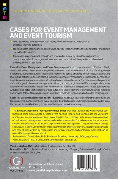 Produktbild: Cases For Event Management and Event Tourism