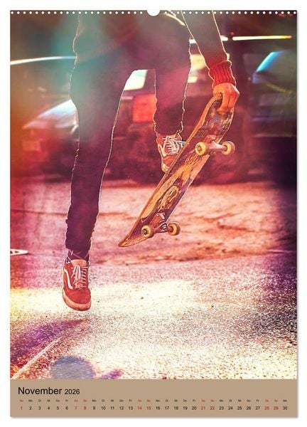Produktbild: Skateboarding - einfach Spa&szlig; (Wandkalender 2026 DIN A2 hoch), CALVENDO Monatskalender