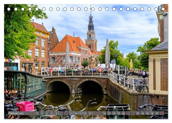 Produktbild: Ein Blick auf Alkmaar (Tischkalender 2026 DIN A5 quer), CALVENDO Monatskalender