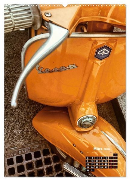 Produktbild: Die Liebe zur Vespa (Wandkalender 2026 DIN A2 hoch), CALVENDO Monatskalender