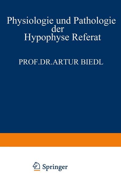 Produktbild: Physiologie und Pathologie der Hypophyse