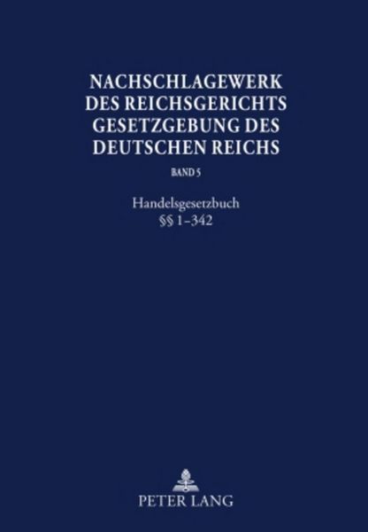 Produktbild: Nachschlagewerk des Reichsgerichts &ndash;Gesetzgebung des Deutschen Reichs