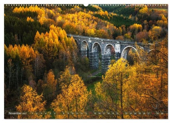 Produktbild: Stimmungsvolle Landschaften in Sachsen 2027 (Wandkalender 2027 DIN A2 quer), CALVENDO Monatskalender