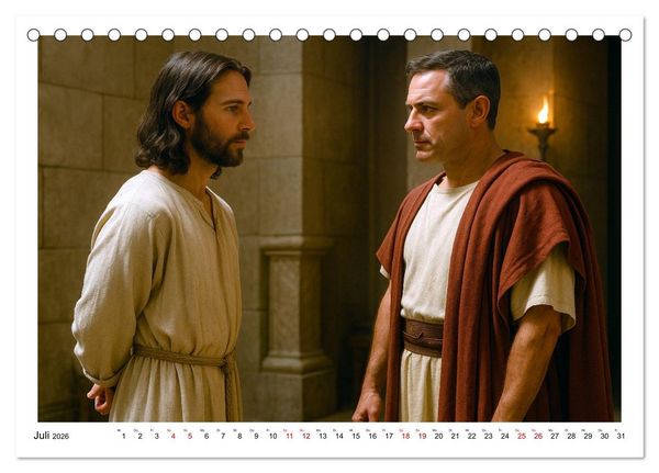 Produktbild: Mein Friede sei mit euch (Tischkalender 2026 DIN A5 quer), CALVENDO Monatskalender