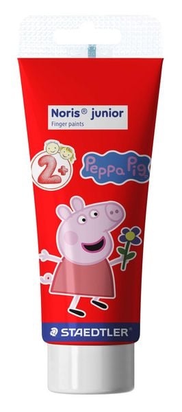 Produktbild: STAEDTLER Fingermalfarbe Noris junior Peppa Pig, 4 Farben, 75ml Tuben