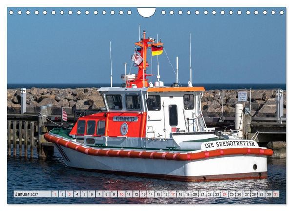 Produktbild: Ostsee Ahoi - Gro&szlig;e Schiffe, kleine Boote (Wandkalender 2027 DIN A4 quer), CALVENDO Monatskalender