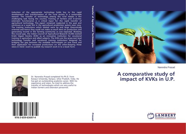 Produktbild: A comparative study of impact of KVKs in U.P.
