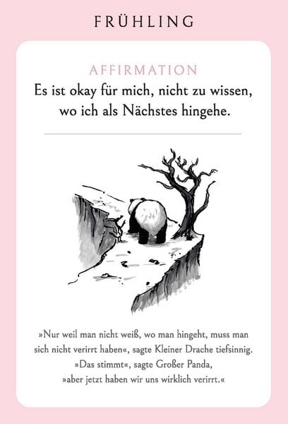 Produktbild: Gro&szlig;er Panda und Kleiner Drache Affirmationskarten