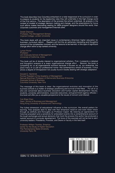 Produktbild: Planning the Development of Builders, Leaders and Managers for 21st-Century Business: Curriculum Review at Columbia Business School
