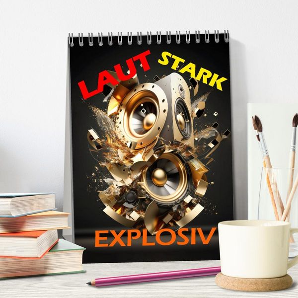 Produktbild: LAUT STARK EXPLOSIV (Tischkalender 2026 DIN A5 hoch), CALVENDO Monatskalender