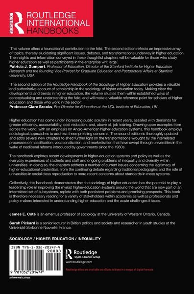 Produktbild: Routledge Handbook of the Sociology of Higher Education