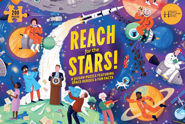 Produktbild: Reach for the Stars!: A 200-Piece History Heroes Space Jigsaw