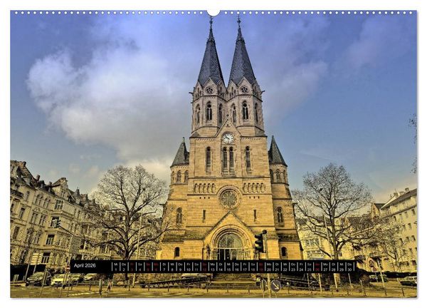 Produktbild: Wiesbaden Aquis Mattiacis (hochwertiger Premium Wandkalender 2026 DIN A2 quer), Kunstdruck in Hochglanz