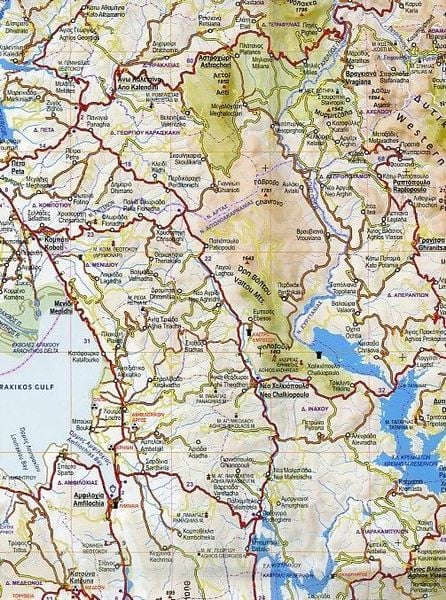 Produktbild: Griechenland Mitte - Thessalien - Epirus 1 : 250 000