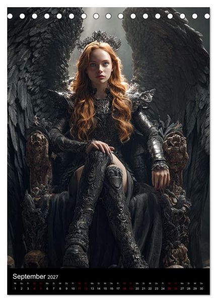 Produktbild: Gothic Angels (Tischkalender 2027 DIN A5 hoch), CALVENDO Monatskalender