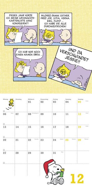 Produktbild: Peanuts Broschurkalender