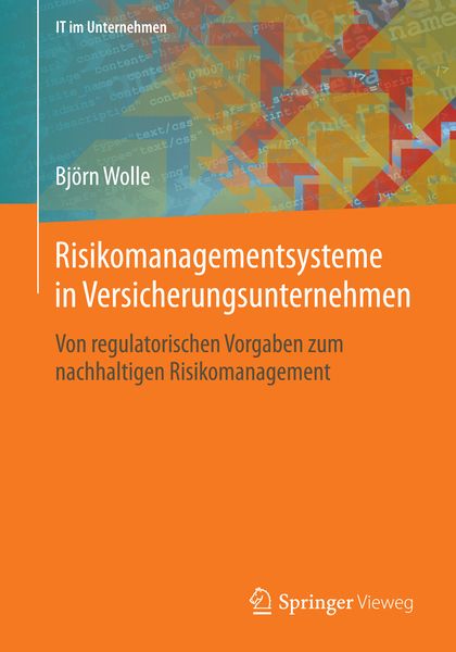 Produktbild: Risikomanagementsysteme in Versicherungsunternehmen