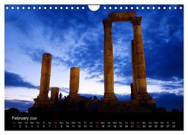 Produktbild: Monuments of Jordan 2026 (Wall Calendar 2026 DIN A4 landscape), CALVENDO 12 Month Wall Calendar