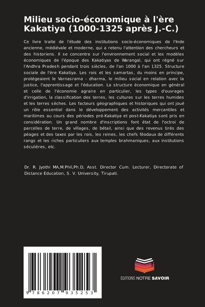Produktbild: Milieu socio-&eacute;conomique &agrave; l'&egrave;re Kakatiya (1000-1325 apr&egrave;s J.-C.)