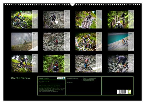 Produktbild: Downhill Moments (Wandkalender 2026 DIN A2 quer), CALVENDO Monatskalender