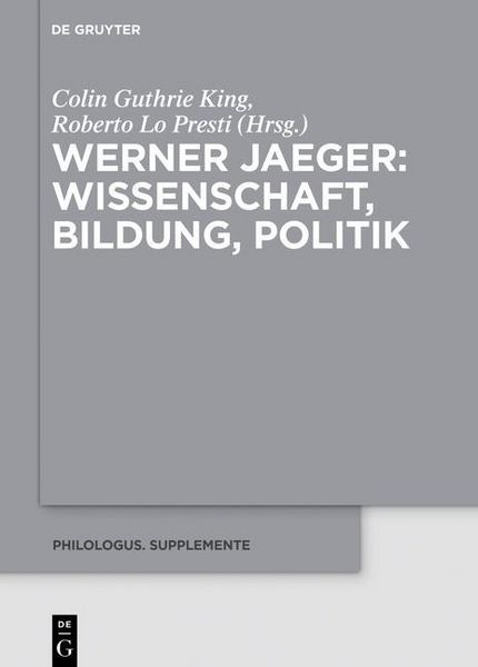 Produktbild: Werner Jaeger - Wissenschaft, Bildung, Politik