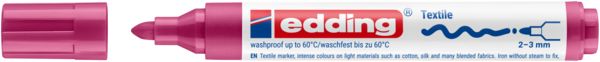 Produktbild: edding 4500 Textilmarker karminrot