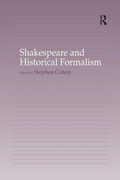 Produktbild: Shakespeare and Historical Formalism