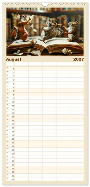 Produktbild: Familienplaner 2027 - Das versteckte Universum mit 5 Spalten (Wandkalender, 21 x 45 cm) CALVENDO