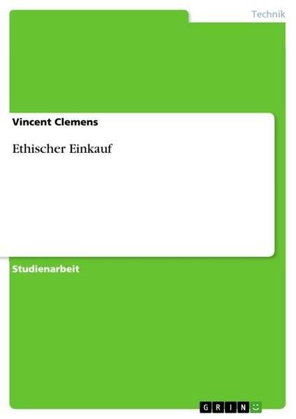 Produktbild: Ethischer Einkauf