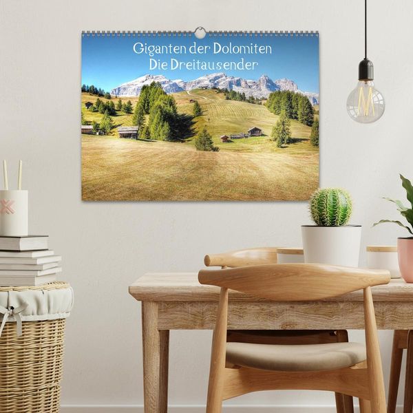 Produktbild: Giganten der Dolomiten - Die Dreitausender (Wandkalender 2026 DIN A3 quer), CALVENDO Monatskalender