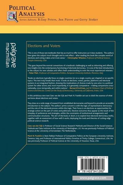Produktbild: Elections and Voters