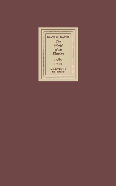 Produktbild: The World of the Elseviers, 1580&ndash;1712