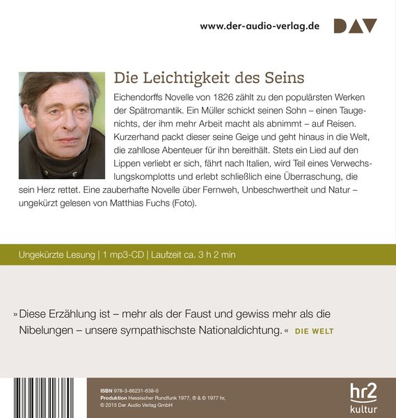 Produktbild: Aus dem Leben eines Taugenichts