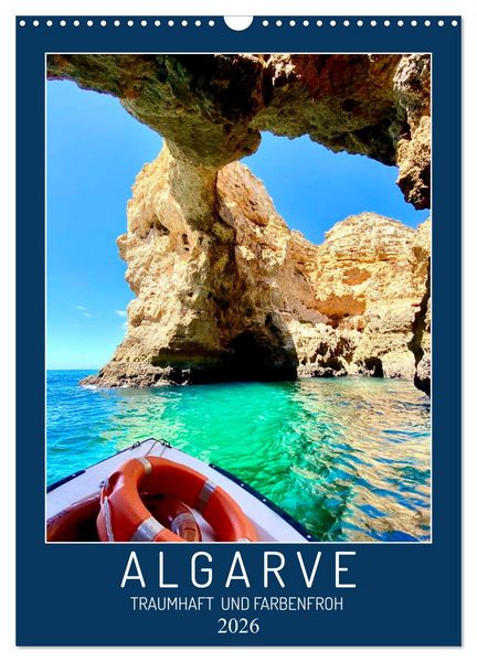 Produktbild: Algarve Traumhaft & farbenfroh (Wandkalender 2026 DIN A3 hoch), CALVENDO Monatskalender