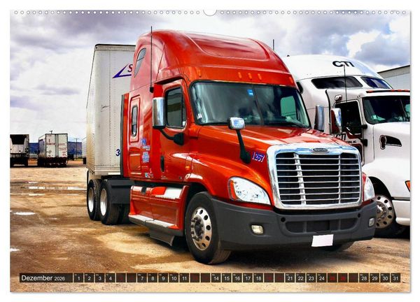 Produktbild: Amerikanische Lastwagen - Trucks (Wandkalender 2026 DIN A2 quer), CALVENDO Monatskalender