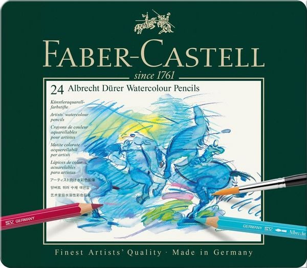 Produktbild: Faber-Castell Aquarellstifte Albrecht D&uuml;rer, 24er Set Metalletui