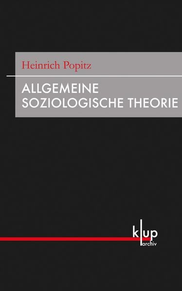 Produktbild: Allgemeine Soziologische Theorie