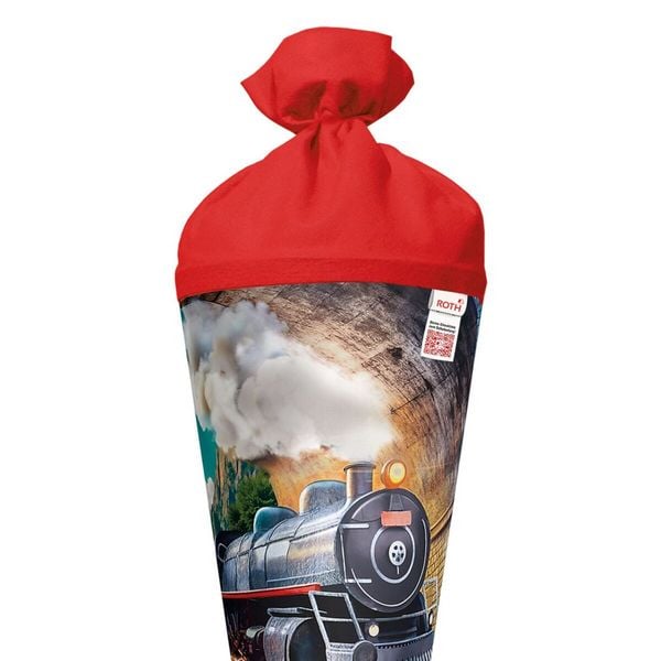 Produktbild: Motivschult&uuml;te 70 cm, Dampflok, Folie