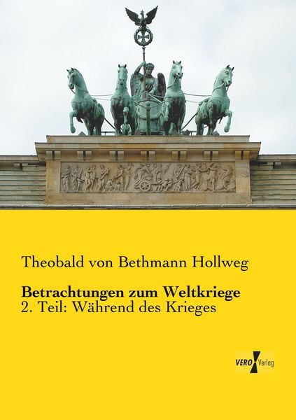 Produktbild: Betrachtungen zum Weltkriege