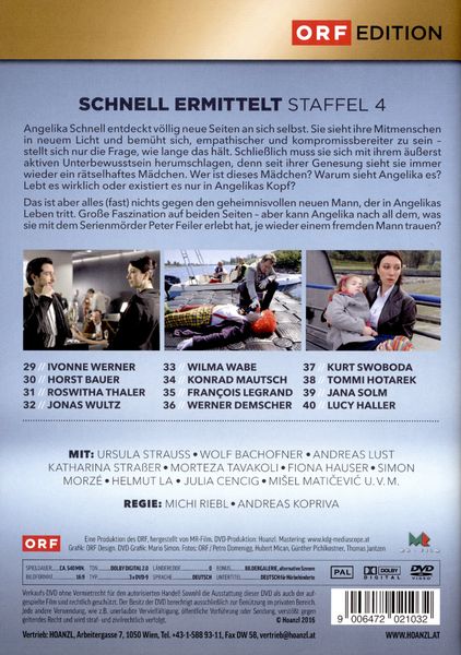 Produktbild: Schnell ermittelt - Staffel 4 [3 DVDs]